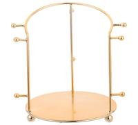 NIYANGLE Golden Crown Metal with Stand Display and Stable Support Jewelry Damage Prevention, Elegant Royal and Traditional Organizer for Museums and Professional