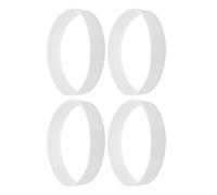 NIYANGLE Golf Putting Cup Ring, 4Pcs White Hole Cup Rings for 108Mm Golf Practice, Portable Training Tool for Indoor and Outdoor Use