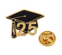 NIYANGLE Graduation Cap Brooch Pin Metal Badge Stylish Doctoral Achievement Motivational School Student Keepsake Academic Success and Exam Excellence