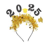 NIYANGLE Graduation Headband Doctoral Sparkly Glitter Hair Accessory for Women and Girls for Graduation Parties and Celebrations