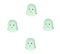 NIYANGLE Guitar Tear-resistant 4 Pcs Silicone Fingertip Protectors Green Finger Guards and Easy to Put for Guitarists and Beginners Playing Guitar and Banjo