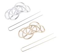 NIYANGLE Hair Alloy Material with Geometric Shape Elegant Design 2pcs Vintage Hair Accessories Clips Decorative Bun Holders for Women for Weddings and Dinners