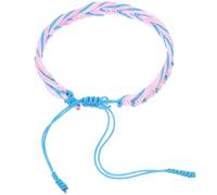 NIYANGLE Hand-Woven Rainbow Lgbt Pride Bracelet Adjustable Ethnic Style String Jewellery, Unisex Friendship Wristband for Bisexual and Transgender