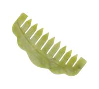 NIYANGLE Handheld Hairdressing Comb Lightweight Jade Hair Massage Comb Scalp Care Tool Made from Natural Xiuyan Jade for Stress Relief and Hair Styling
