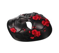 NIYANGLE Handmade Floral Embroidered Carnival Masks for Adults Soft Ergonomic Full Face Masquerade Accessory for Halloween Christmas Cosplay Festival Dress Up and Gathering