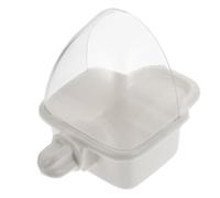 NIYANGLE Hanging Bird Bath Box for Pigeons and Cockatiels Plastic Parrot Bathing Bowl with Smooth Surface and Strong Sturdy Design Outdoor Bird Feeder