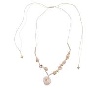 NIYANGLE Hawaiian Shell Necklace for Women with Conch Pendant, Lightweight and Comfortable Wearing Beach Accessory, Ceramic and Resin Material, for Summer Beach Parties and Casual Outings