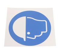 NIYANGLE Head Protection Helmet Sticker Decal Self Adhesive Label for Construction Site Safety Compliance Worksite Warning Sign