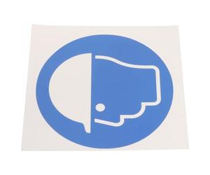 NIYANGLE Head Protection Helmet Sticker Decal Self Adhesive Label for Construction Site Safety Compliance Worksite Warning Sign