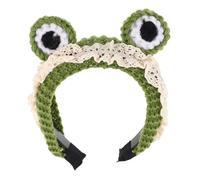NIYANGLE Headband for Women Cartoon Knit Hairband Big Eyes Non-Slip Design for Makeup and Face Washing Accessory for Girls