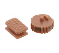 NIYANGLE Hearing Aid Volume Control Knob Replacement Part with Senior-Friendly Design and Enhanced Stability, Brown Plastic Material, Suitable for DIY Repair and Traveling