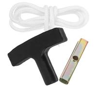 NIYANGLE Heavy-Duty Chainsaw Starter Handle with Pull Rope and Metal Sleeve, Manual Recoil Pull Handle for Saw Engine Parts, Easy Start Replacement Accessory for Outdoor Power Tools