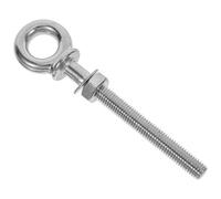 NIYANGLE Heavy Duty M10 Stainless Steel Eye Bolts with Nuts Washers for Outdoor Hoisting and Secure Tie Down Tasks Suitable for Marine and DIY Projects 2 Pieces