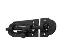 NIYANGLE Heavy Duty with Padlock Hole Cast Iron 7.68 Inch Barrel Bolt Latch Slide Lock Anti-Corrosion Surface, Thick Slide Bolt Structure for Wooden Fence and Shed Installation