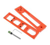 NIYANGLE Hidden Hinge Mortising Template 30mm Width Adjustable Door Hinge Jig Router Guide for Cabinet and Closet Door Installation DIY Furniture Drilling Tool
