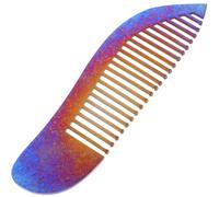 NIYANGLE High Grade Titanium Alloy Hairdressing Comb Portable Styling Comb for Afro Hair Salon Barber Cutting Styling