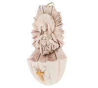 NIYANGLE Holy Water Font Catholic Wall Hanging Decor Resin Material with Elegant and Safe Features, for Church Scene Decor and Wall Decorative Purposes