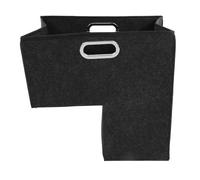 NIYANGLE Household Large Felt Storage Basket Foldable Stair Organizer with Metal Handle for and Laundry Storage
