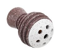 NIYANGLE Incense Burner with Honeycomb Ceramic Cover Exotic Style Multi-incense Compatibility Porcelain Arabian Tall Pedestal and Vent Lid for Holiday Table Decor and Gatherings