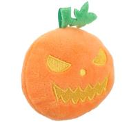 NIYANGLE Interactive Plush Pumpkin-shaped Cat for Halloween Squeaky and Sturdy Chewing for Cat Exercise and Keeping Active Soft Orange Material for Indoor Play