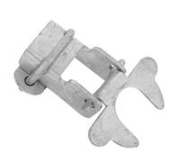 NIYANGLE Iron Pet Enclosure Lock with Wear-resistant Anti-escape Design, Metal Latch for Dog Kennel Gate and Wire Cage, Suitable for Garden Gate Safety and Crate Replacement Parts