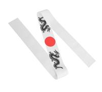 NIYANGLE Japanese Headscarf Sushi Chef Bandana White Polyester Fiber Lightweight Practical Comfortable Fit Stylish Simple Design Karate Cooking Sushi