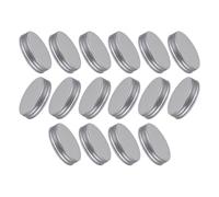 NIYANGLE Jar Lids 16Pcs 70Mm Tinplate Leak-Resistant Sealing Covers Silver for Mason Jars Canning and Food Storage