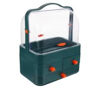 NIYANGLE Jewelry Cosmetic Organizer Storage Box Makeup Holder Trinket Box Desktop Makeup Organiser