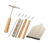 NIYANGLE Key Kalimba Thumb Piano DIY Accessories Set Metal Keys with Polished Surface Elastic Kalimba Repair Parts Complete DIY Kit for Beginners and Making