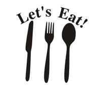 NIYANGLE Kitchen Rules Wall Sticker 45x42cm Creative Removable Kitchen Decals DIY Lettering for Dining Room Decor