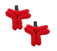 NIYANGLE Knitted Red Angry Hairclip for Women Cartoon Duckbill Barrette for Styling Bangs Novelty Hair Barrette Live Stream Accessory Creative Hairpin for Events and Parties