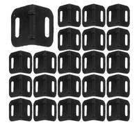 NIYANGLE L-Shaped Plastic Corner Protectors 100Pcs 20Mm Edge Guards for Pallet and Filled Box Shipping Protection Black