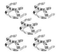 NIYANGLE Lab Clamp Versatile Compatibility and Spacesaving Design 5pcs Stainless Steel for Chemistry Lab Equipment for Laboratory and Kitchen Use for Laboratory and Kitchen Use
