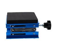 NIYANGLE Laboratory Lift Stand Aluminium Lab Jack Stand Platform 10X10Cm with Shock-Absorbing Sponge Non-Slip Scissor Lift for Lab Workbench and Carpentry Woodworking Tools Heavy Duty