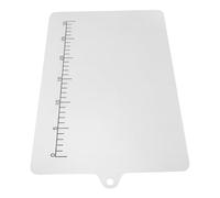 NIYANGLE Large Acrylic Cutting Board with Scale Ruler and Anti-Slip Feet, Kitchen Chopping Mat for Fruit and Vegetable Preparation, 35.5X23Cm