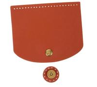 NIYANGLE Leather Bag Cover with Magnetic Buckle Durable Women Purse Closure Flipping Cover for DIY Handbag Making Easy to Sew Wide Light Brown Purse Accessory