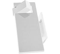 NIYANGLE LED Projection Alarm Clock for Bedroom and Dorm Room, Multifunctional Desk Clock with Large White LED Display, White Shell with Calendar and Night Light