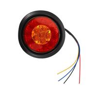 NIYANGLE LED Trailer Tail Light 16 LED Truck Brake Light with Rubber Ring, Yellow Lens, Sturdy Plastic Housing, for Trailer Rear Lighting and Warning Signals
