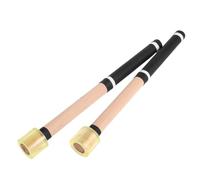 NIYANGLE Lightweight Jazz Drumsticks with Firm Stick Construction and Protective Plastic Tips, Classic Wood Material for Live Performance and Professional Drummers in Concert Bands