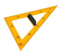 NIYANGLE Magnetic Triangle Ruler with Detachable Handle High-strength Plastic Math Teaching Tool for School Geometry Lessons and Classroom Use