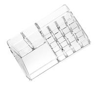 NIYANGLE Makeup Brush Organizer with Multiple Grids Large Capacity or Acrylic Practical Cosmetic Storage Rack Suitable for Dressing Table or Bathroom Use Suitable for Dressing Table
