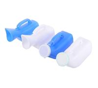 NIYANGLE Male and Female Urinal Bottles Set with Lid, 1200ml Thickened Male Urine Container and 1000ml Female Portable Urine Bottles, White and Blue, Convenient for Travel, Outdoor,