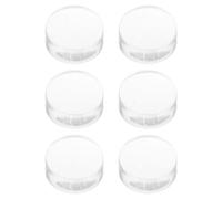 NIYANGLE Manicure Nail Stamper Replacement Heads 6Pcs Silicone 12X23Mm Nail Art Transfer Stamp for Home Manicure Use