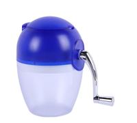 NIYANGLE Manual Ice Crusher for Making Smoothies and Cold Drinks, Handheld Shaved Ice Machine with Abs and Metal Material, for Summer Refreshing Beverages Random Color