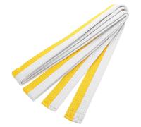 NIYANGLE Martial Art Belt for Taekwondo Judo Karate White Yellow 280cm Ranking Training Belt Martial Arts Equipment Uniform Ranks Hapkido