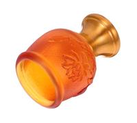 NIYANGLE Medieval Offering Goblet Small Metallic Glass Cup for Buddhist Worship Temple Rituals Portable Water Cup for Religious Ceremonies Home Decor