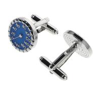NIYANGLE Mens French Cufflinks Speedometer Shaped Cuff Shirt Studs for Business Party Wedding Formal Events