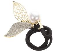 NIYANGLE Mermaid Hair Bun Maker Pearl and Rhinestone Twist Clip Lazy Hair Curler for Women for Elegant Updos