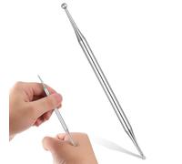 NIYANGLE Metal Acupressure Pen Stainless Steel Massage Rod Portable Foot Massage Tool for Reflexology and Hand Therapy