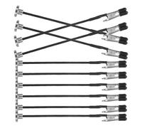 NIYANGLE Metal Alligator Clips 12Pcs with Magnetic Black Iron Base 2.5X125Mm Mini Clamps for Flexible Model Making and Painting Accessories with Portable Storage Case for DIY